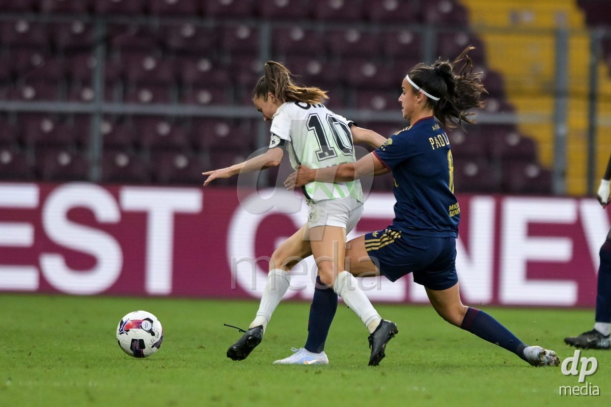 GENEVA, SWITZERLDAND - September 9: Paola Hernández of Servette during the AXA Women's Super League match between Servette FC Chenois Feminin and FC Yverdon Women at Stade de Geneve on September 9,2026 in Geneva, Switzerland