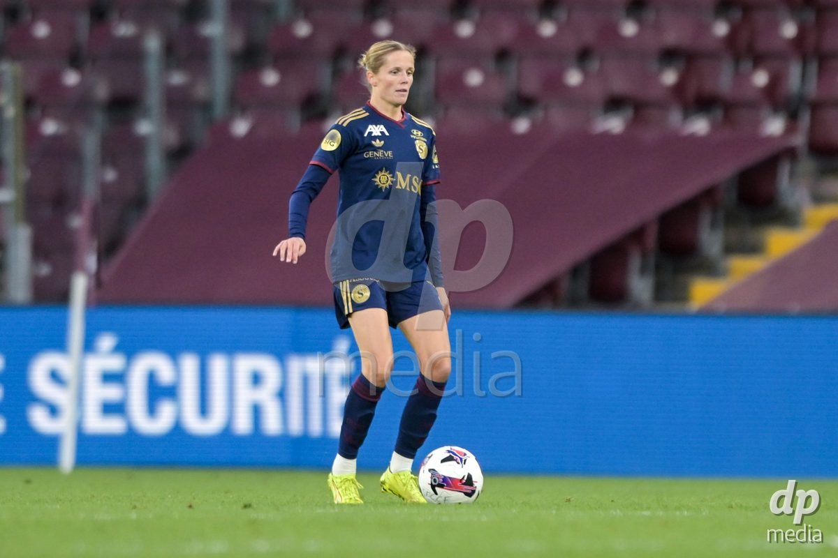 GENEVA, SWITZERLDAND - September 9: Laura Strik of Servette during the AXA Women's Super League match between Servette FC Chenois Feminin and FC Yverdon Women at Stade de Geneve on September 9,2026 in Geneva, Switzerland