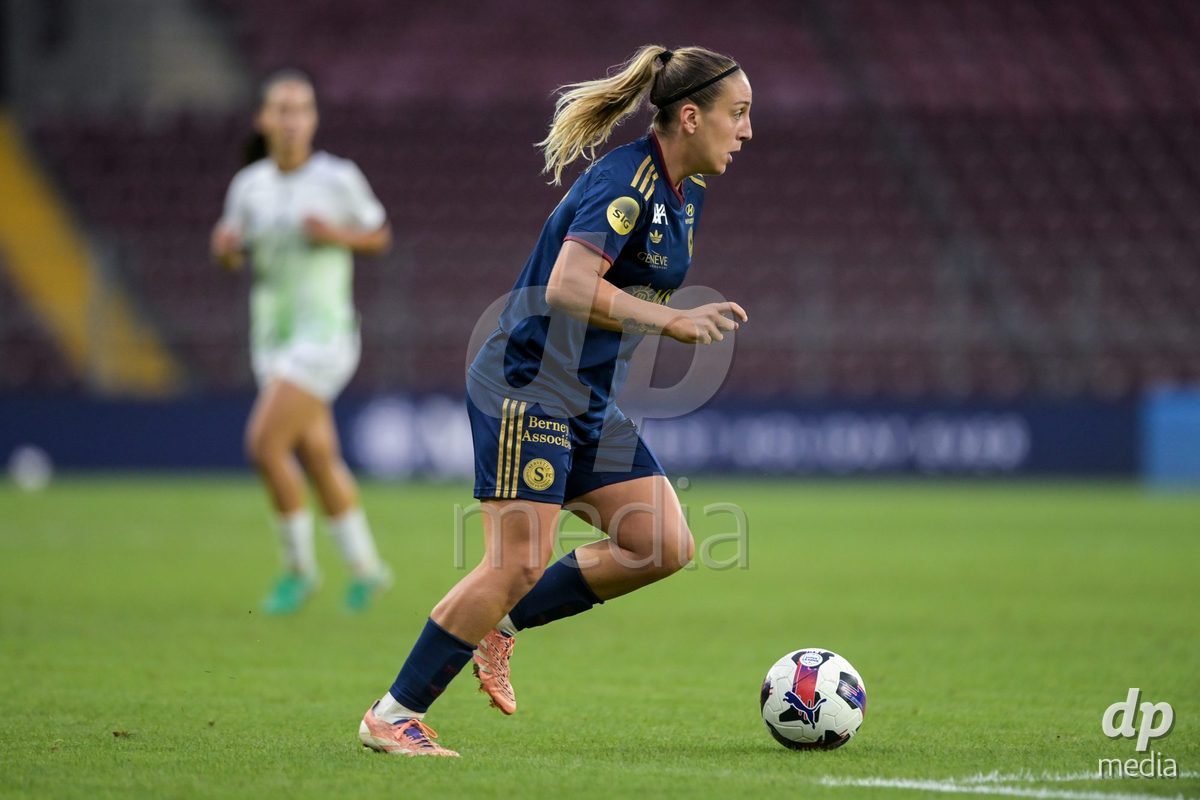 GENEVA, SWITZERLDAND - September 9: Gloria Marinelli of Servette during the AXA Women's Super League match between Servette FC Chenois Feminin and FC Yverdon Women at Stade de Geneve on September 9,2026 in Geneva, Switzerland