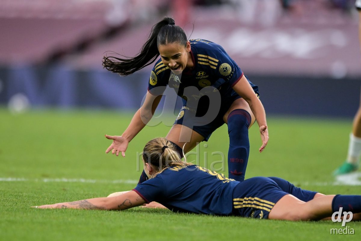 GENEVA, SWITZERLDAND - September 9: Gloria Marinelli of Servette celebrate the 3-2 gol during the AXA Women's Super League match between Servette FC Chenois Feminin and FC Yverdon Women at Stade de Geneve on September 9,2026 in Geneva, Switzerland