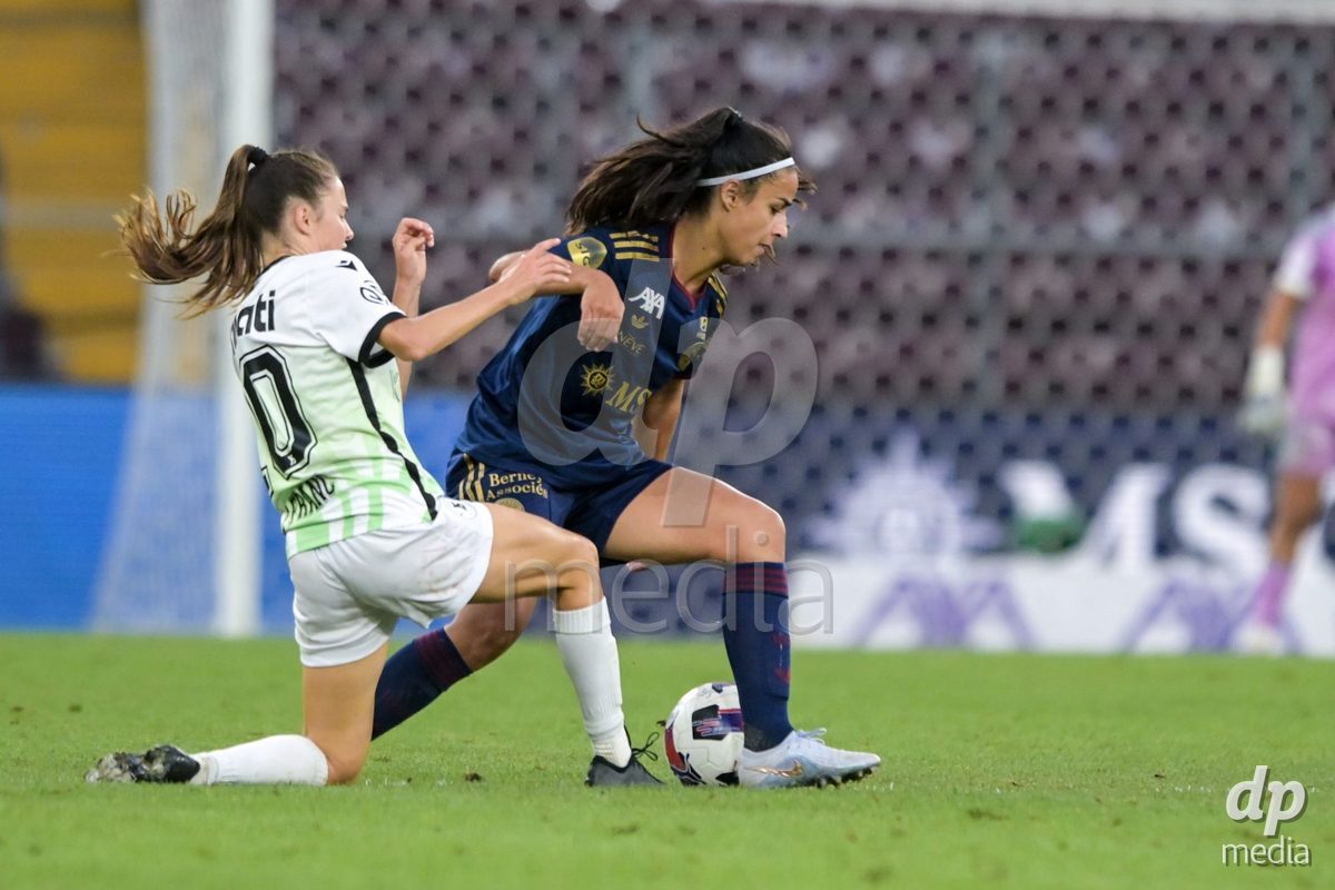 GENEVA, SWITZERLDAND - September 9: Paola Hernández of Servette during the AXA Women's Super League match between Servette FC Chenois Feminin and FC Yverdon Women at Stade de Geneve on September 9,2026 in Geneva, Switzerland
