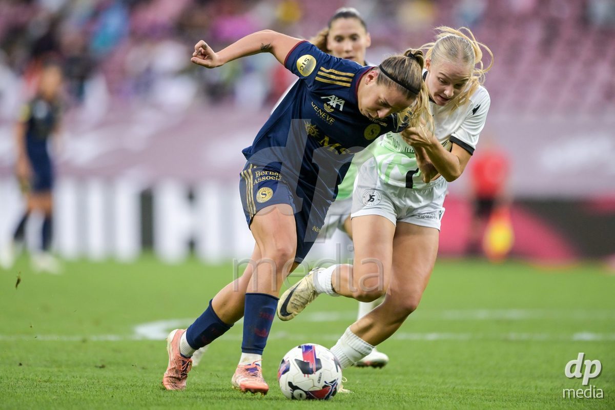 GENEVA, SWITZERLDAND - September 9: Gloria Marinelli of Servette during the AXA Women's Super League match between Servette FC Chenois Feminin and FC Yverdon Women at Stade de Geneve on September 9,2026 in Geneva, Switzerland