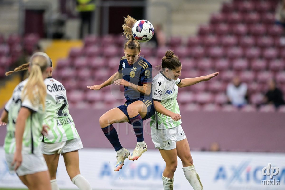 GENEVA, SWITZERLDAND - September 9: Asun Martinez of Servette during the AXA Women's Super League match between Servette FC Chenois Feminin and FC Yverdon Women at Stade de Geneve on September 9,2026 in Geneva, Switzerland