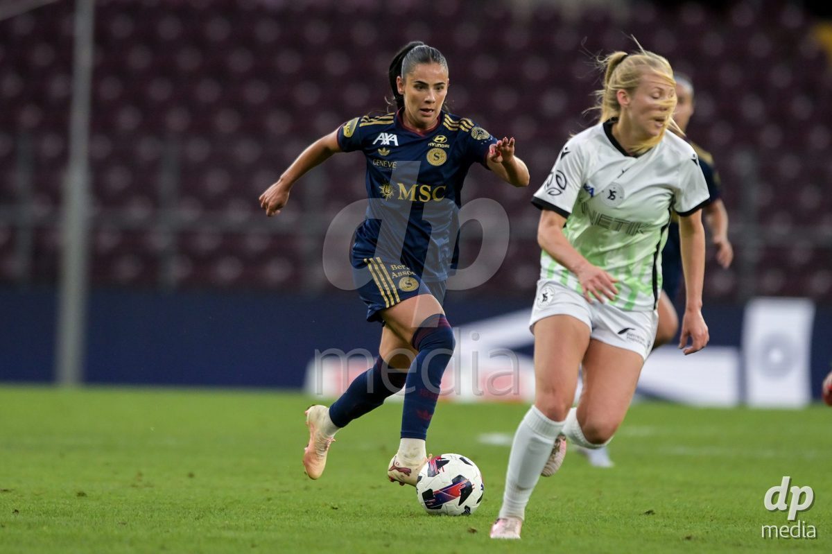 GENEVA, SWITZERLDAND - September 9: Meriame Terchoun of Servette during the AXA Women's Super League match between Servette FC Chenois Feminin and FC Yverdon Women at Stade de Geneve on September 9,2026 in Geneva, Switzerland