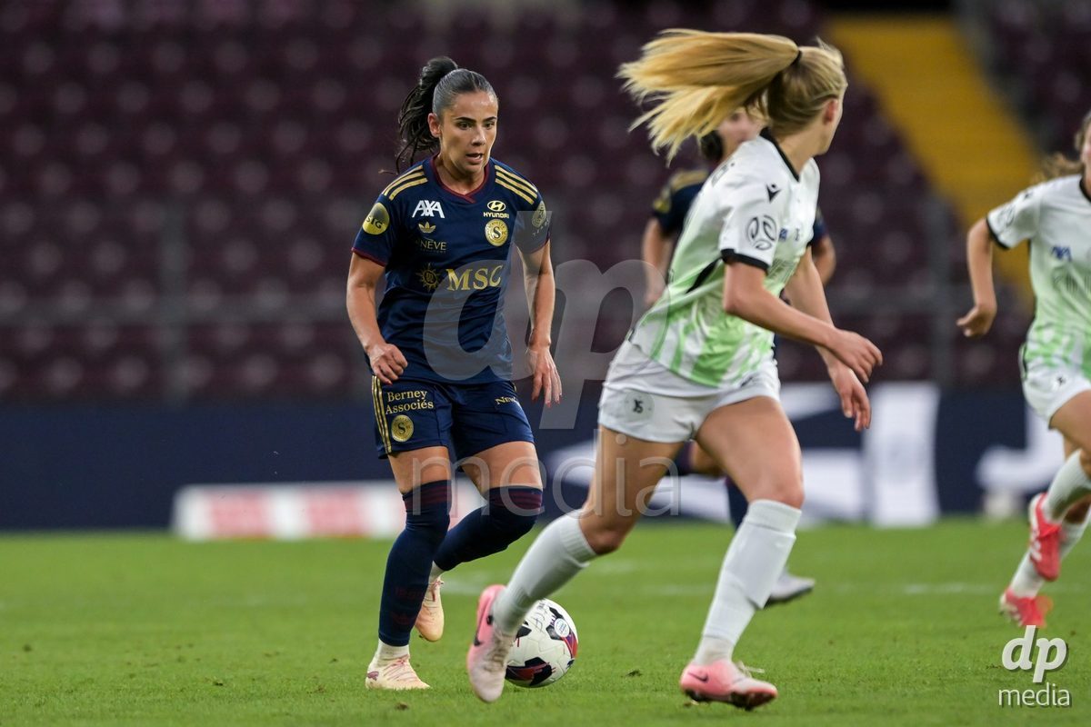 GENEVA, SWITZERLDAND - September 9: Meriame Terchoun of Servette during the AXA Women's Super League match between Servette FC Chenois Feminin and FC Yverdon Women at Stade de Geneve on September 9,2026 in Geneva, Switzerland