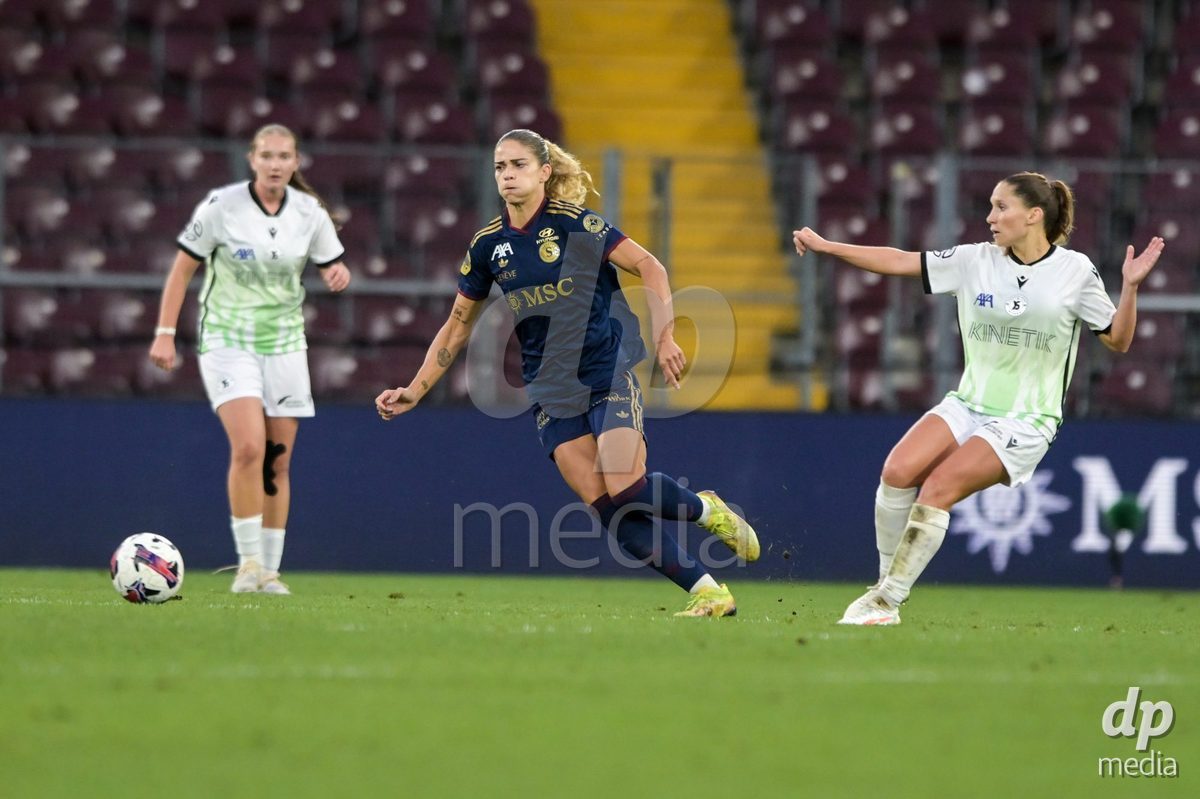 GENEVA, SWITZERLDAND - September 9:Stefanie Da Eira of Servette during the AXA Women's Super League match between Servette FC Chenois Feminin and FC Yverdon Women at Stade de Geneve on September 9,2026 in Geneva, Switzerland
