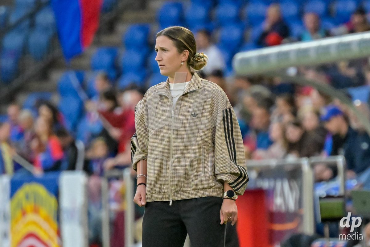 BASEL, SWITZERLAND - September 9: Laure Vetterlein of GC Frauenfussball during the AXA Women's Super League match between FC Basel 1893 and GC Frauenfussball at St. Jakob-Park on September 9, 2026 in Basel, Switzerland.