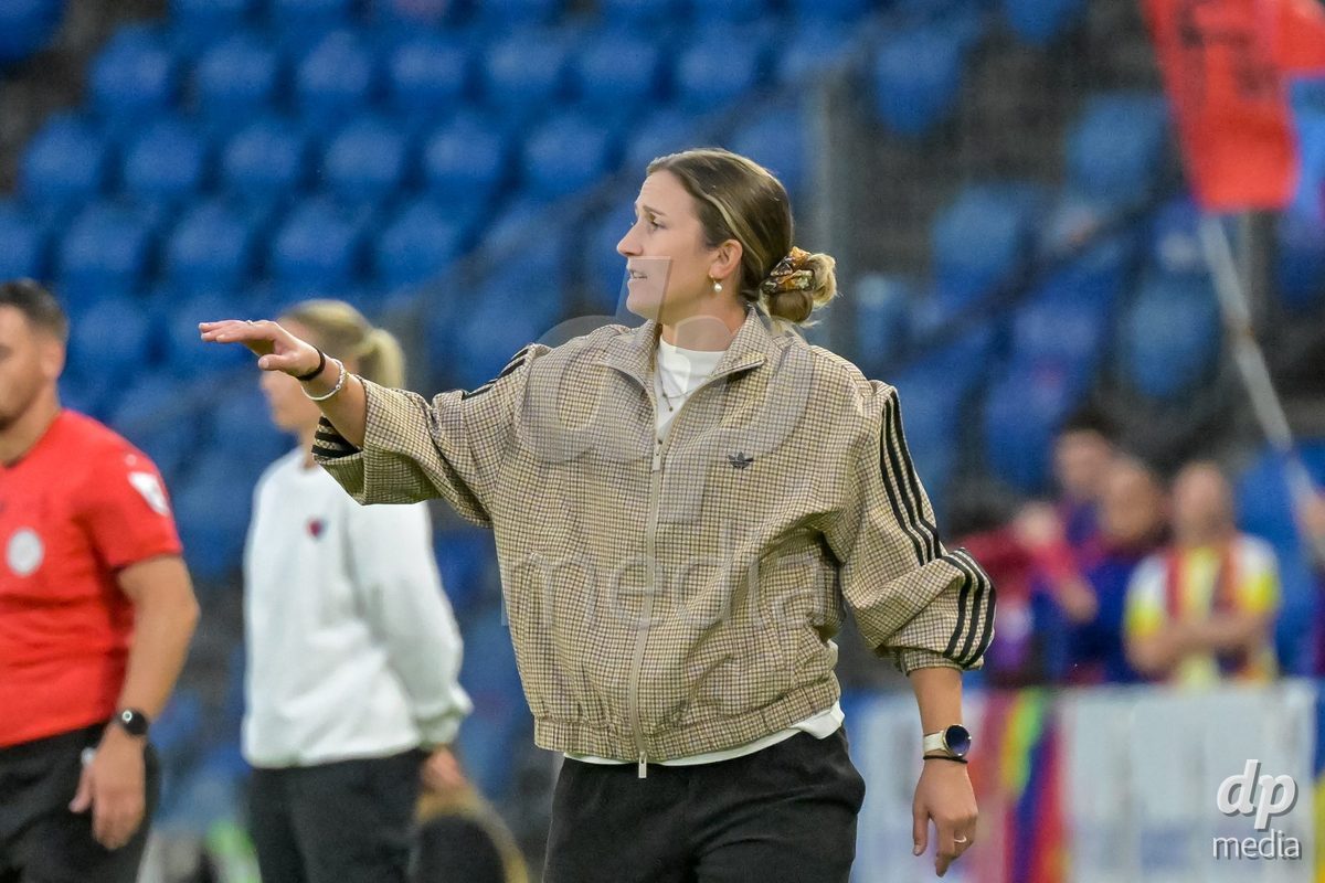 BASEL, SWITZERLAND - September 9: Laura Vetterlin of GC Frauenfussball during the AXA Women's Super League match between FC Basel 1893 and GC Frauenfussball at St. Jakob-Park on September 9, 2026 in Basel, Switzerland.