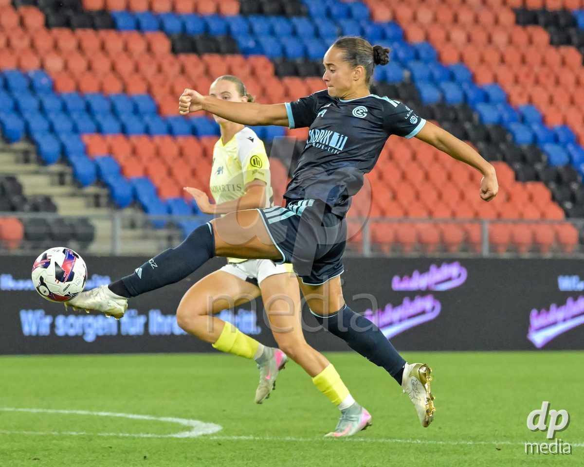 BASEL, SWITZERLAND - September 9: Kayla Mckenna of GC Frauenfussball during the AXA Women's Super League match between FC Basel 1893 and GC Frauenfussball at St. Jakob-Park on September 9, 2026 in Basel, Switzerland.