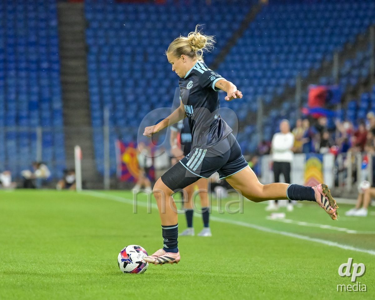 BASEL, SWITZERLAND - September 9: Ella Ljustina of GC Frauenfussball during the AXA Women's Super League match between FC Basel 1893 and GC Frauenfussball at St. Jakob-Park on September 9, 2026 in Basel, Switzerland.