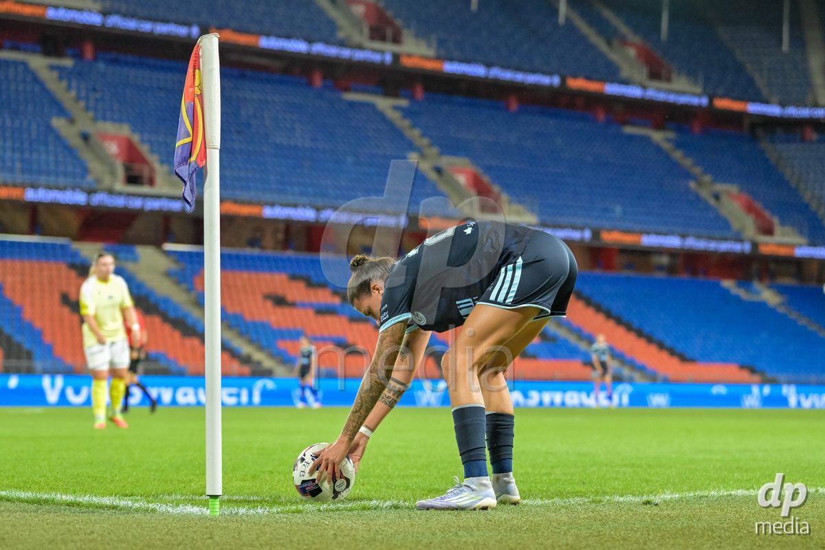 BASEL, SWITZERLAND - September 9: XX during the AXA Women's Super League match between FC Basel 1893 and GC Frauenfussball at St. Jakob-Park on September 9, 2026 in Basel, Switzerland.