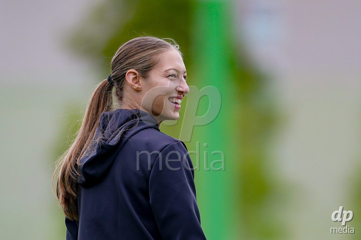 ZURICH, SWITZERLAND - September 9: Martina Äavar (Martina Cavar) of FC Zurich arrival prior to the AXA Women's Super League match between FC Zurich and BSC YB Frauen at Herrenschurli on September 9, 2026 in Zurich, Switzerland.