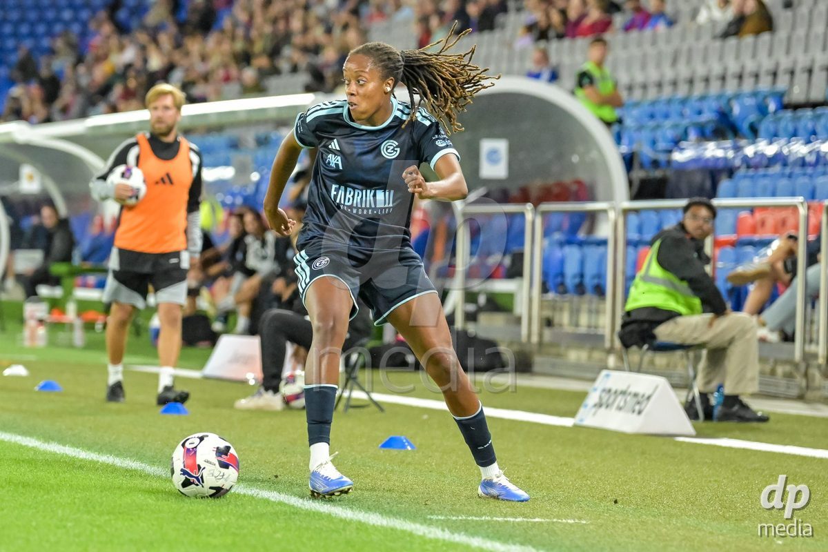 BASEL, SWITZERLAND - September 9: Paige Bailey-Gayle of GC Frauenfussball during the AXA Women's Super League match between FC Basel 1893 and GC Frauenfussball at St. Jakob-Park on September 9, 2026 in Basel, Switzerland.