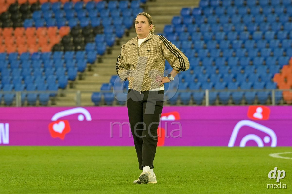 BASEL, SWITZERLAND - September 9: Laura Vetterlin of GC Frauenfussball after the AXA Women's Super League match between FC Basel 1893 and GC Frauenfussball at St. Jakob-Park on September 9, 2026 in Basel, Switzerland.