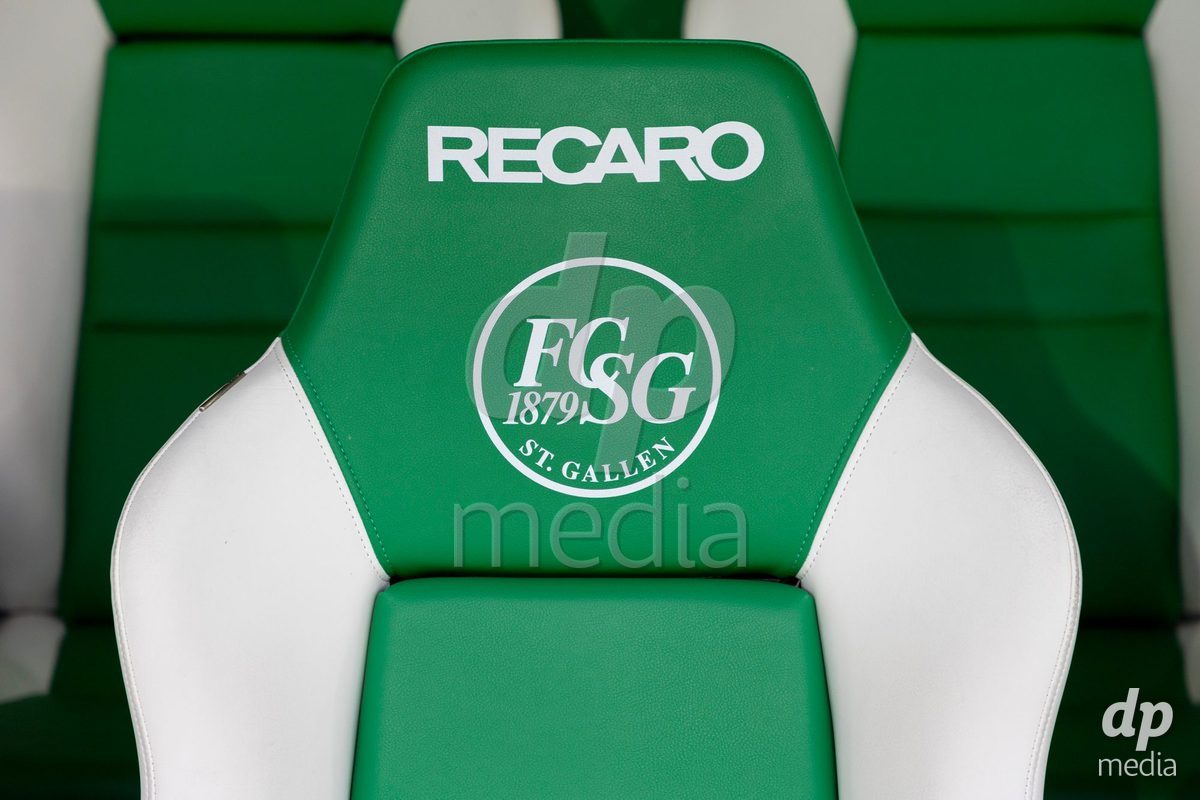 ST. GALLEN, SWITZERLAND - September 9: FC SG seats during the AXA Women's Super League match between FC St. Gallen 1879 and FC Aarau Frauen at Berit Sitterstadion on September 9, 2026 in St. Gallen, Switzerland.