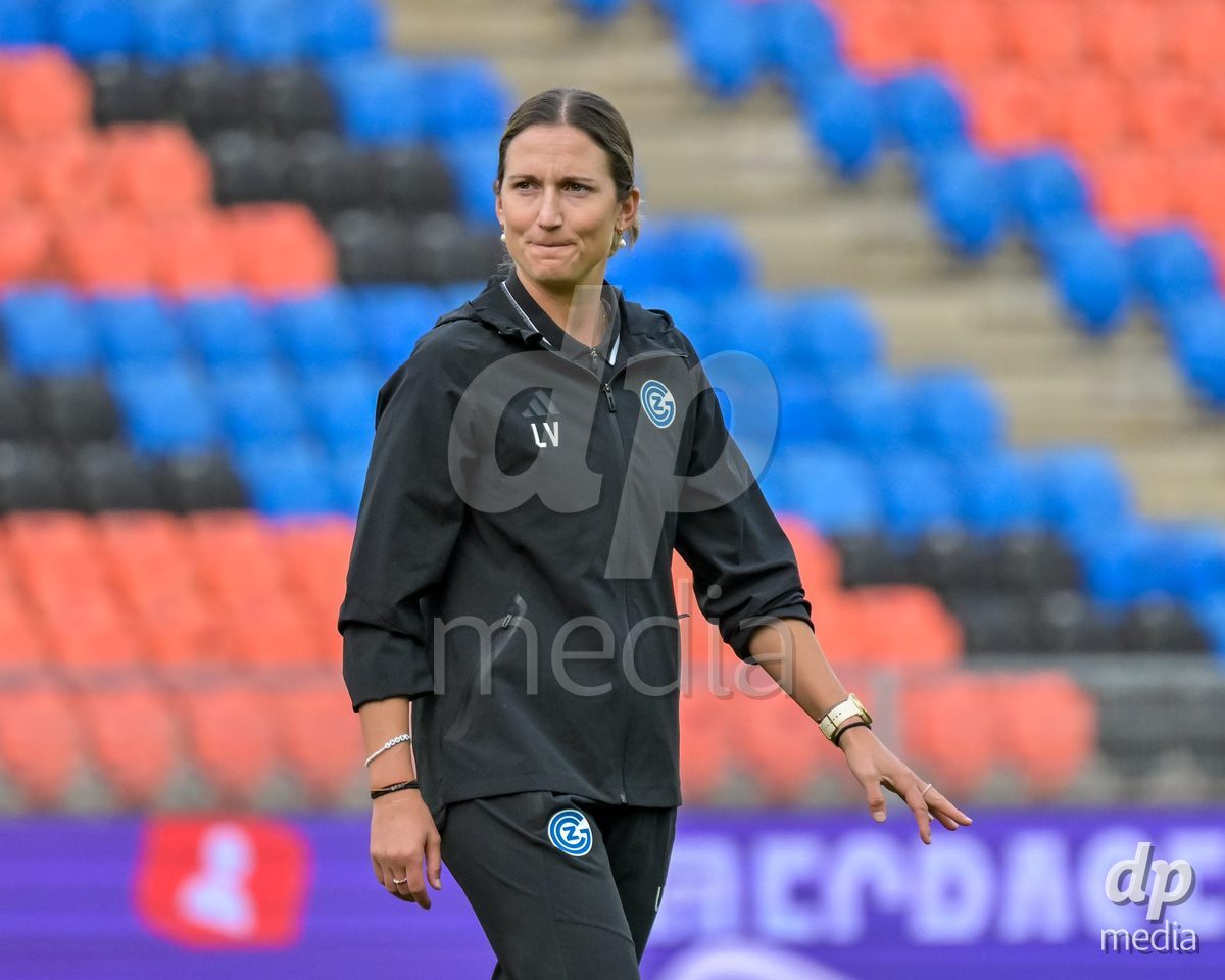 BASEL, SWITZERLAND - September 9: Laura Vetterlin of GC Frauenfussball before the AXA Women's Super League match between FC Basel 1893 and GC Frauenfussball at St. Jakob-Park on September 9, 2026 in Basel, Switzerland.