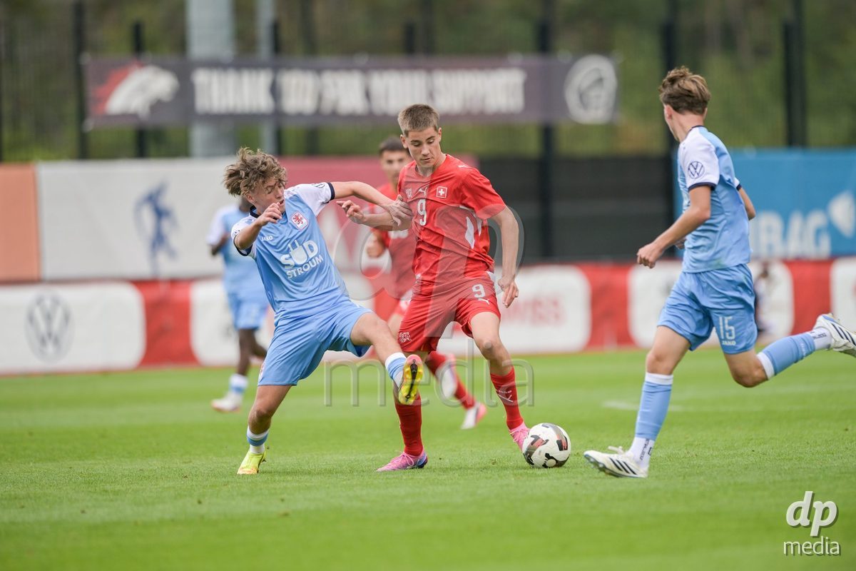 CHUR, SWITZERLAND - September 10: Rafael Rudin of Switzerland during the International friendly match between Switzerland U16 and Luxembourg U16 at Stade de Chur on September 10,2026 in Chur, Switzerland