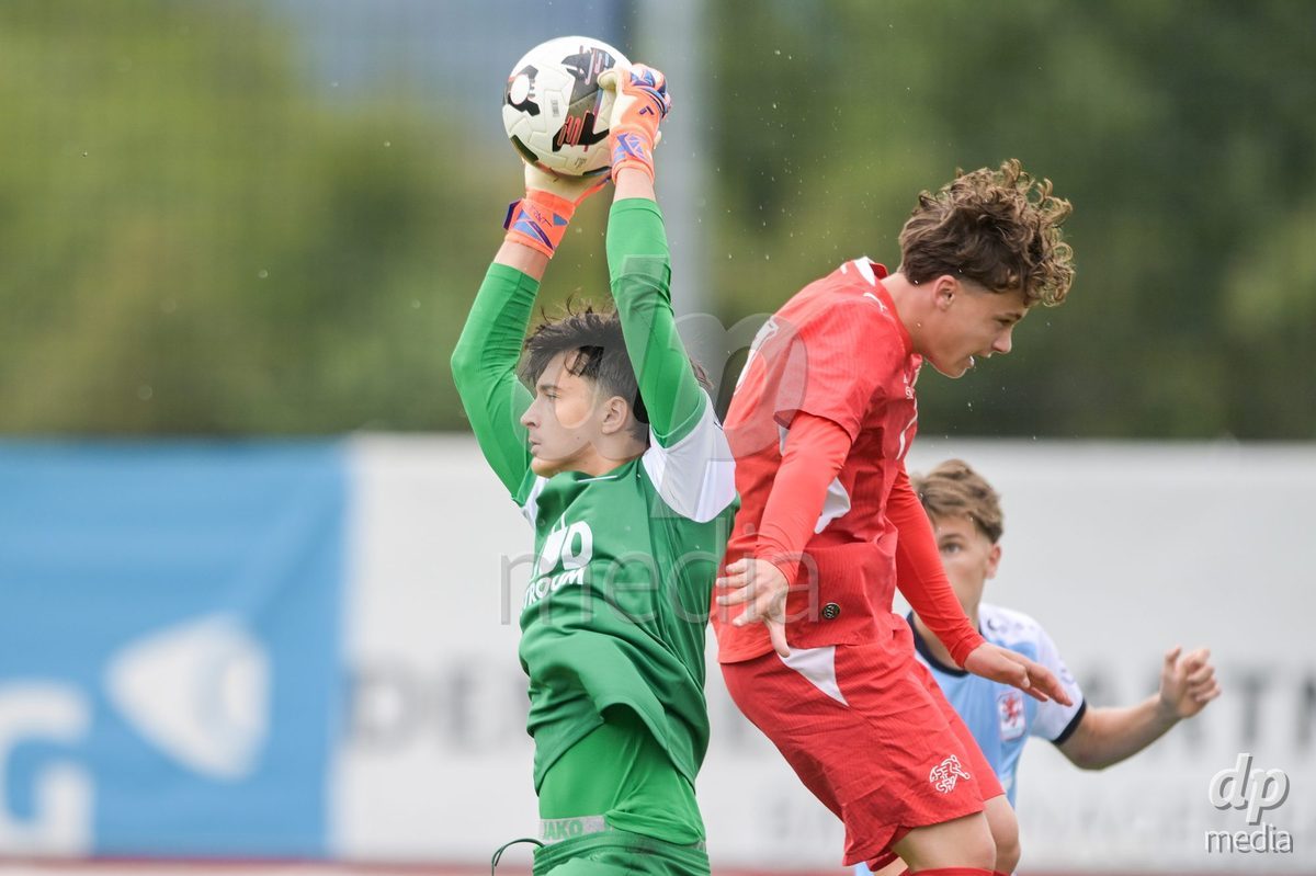 CHUR, SWITZERLAND - September 10: Noel Vinzenz Telser of Switzerland during the International friendly match between Switzerland U16 and Luxembourg U16 at Stade de Chur on September 10,2026 in Chur, Switzerland