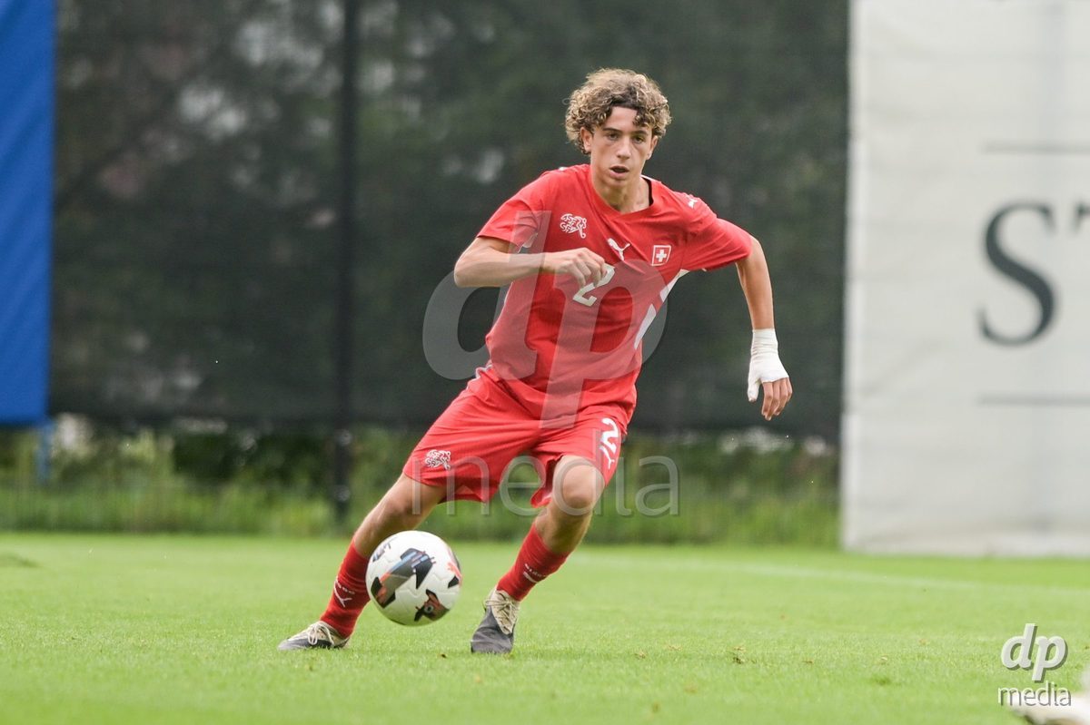 CHUR, SWITZERLAND - September 10: Marco Thommen of Switzerland during the International friendly match between Switzerland U16 and Luxembourg U16 at Stade de Chur on September 10,2026 in Chur, Switzerland