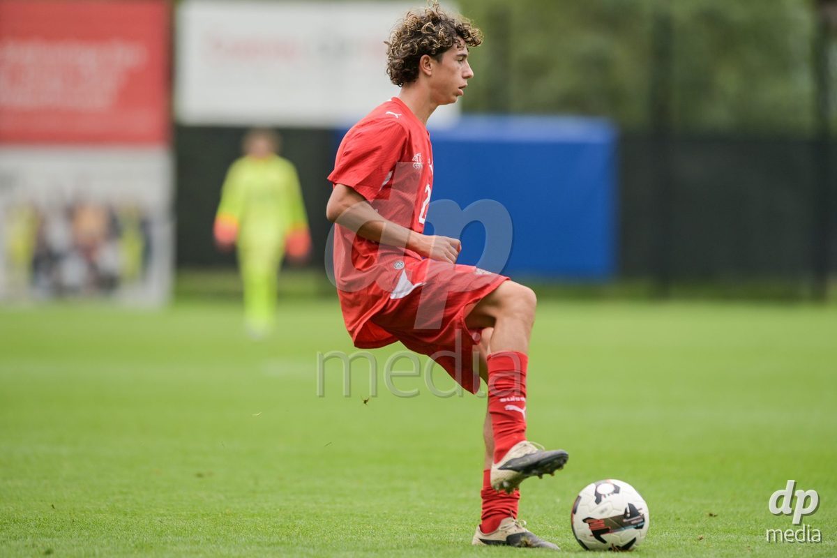CHUR, SWITZERLAND - September 10: Marco Thommen of Switzerland during the International friendly match between Switzerland U16 and Luxembourg U16 at Stade de Chur on September 10,2026 in Chur, Switzerland