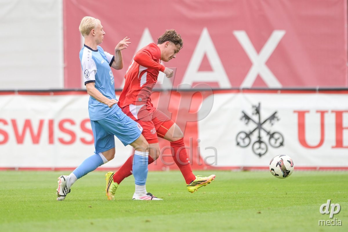 CHUR, SWITZERLAND - September 10: Noel Vinzenz Telser of Switzerland during the International friendly match between Switzerland U16 and Luxembourg U16 at Stade de Chur on September 10,2026 in Chur, Switzerland
