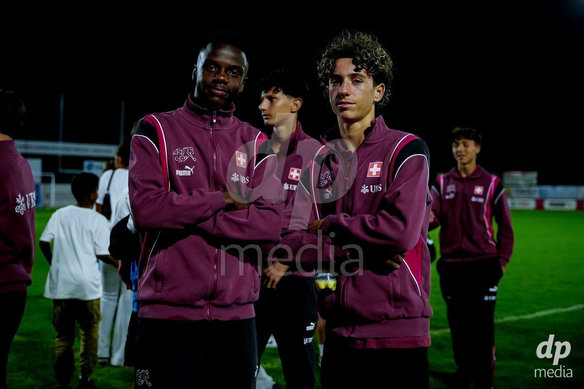 OBERE AU, Switzerland - September 8: Players of Switzerland after the International Friendly U20 match between Switzerland and Luxembourg at TBD on September 8, 2026 in Obere Au, Switzerland.