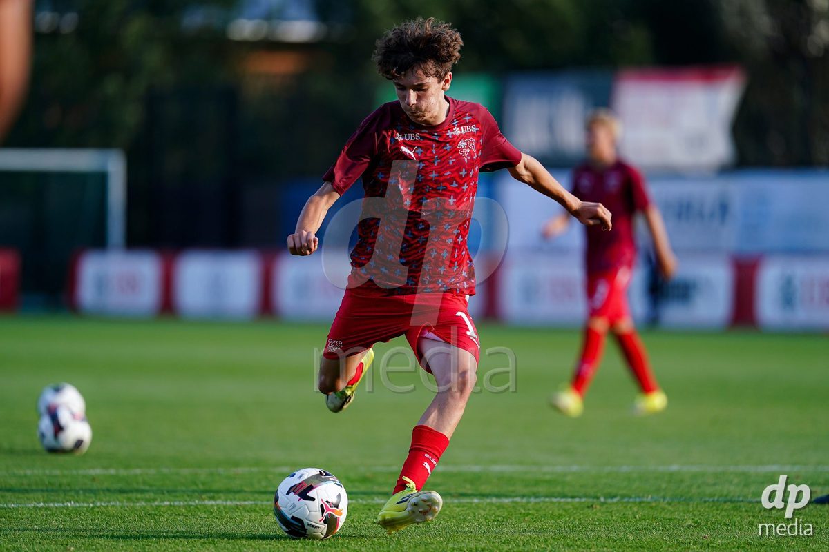 OBERE AU, Switzerland - September 8: Players of Switzerland warming up during the International Friendly U20 match between Switzerland and Luxembourg at TBD on September 8, 2026 in Obere Au, Switzerland.