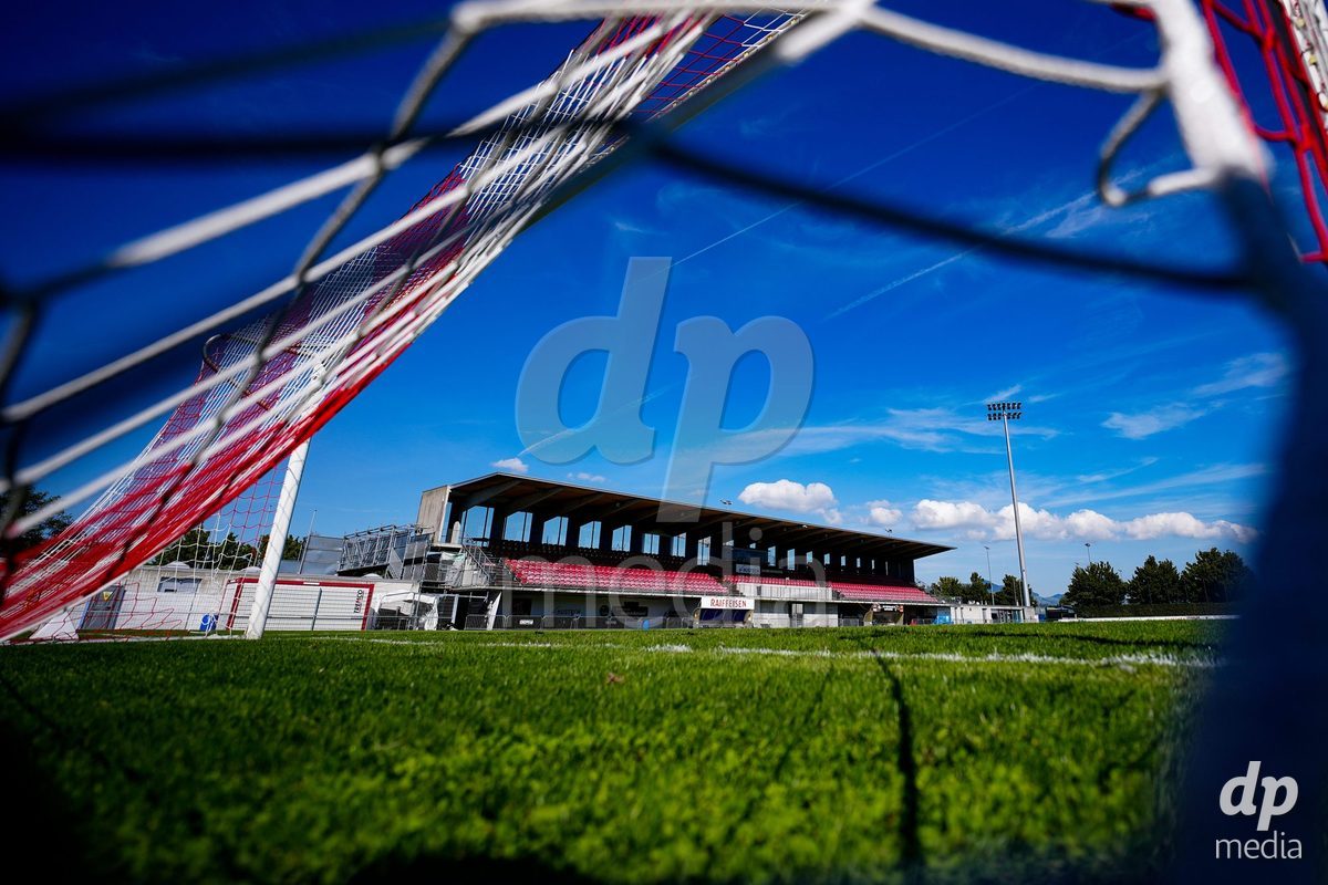 Rapperswil, Switzerland - September 12: General view of Grünfeld stadium prior to the AXA Women's Super League match between FC Rapperswil-Jona and Servette FC Chenois Feminin at Stadion Grünfeld on September 12, 2026 in Rapperswil, Switzerland.