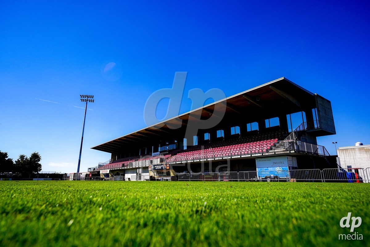 Rapperswil, Switzerland - September 12: General view of Grünfeld stadium prior to the AXA Women's Super League match between FC Rapperswil-Jona and Servette FC Chenois Feminin at Stadion Grünfeld on September 12, 2026 in Rapperswil, Switzerland.