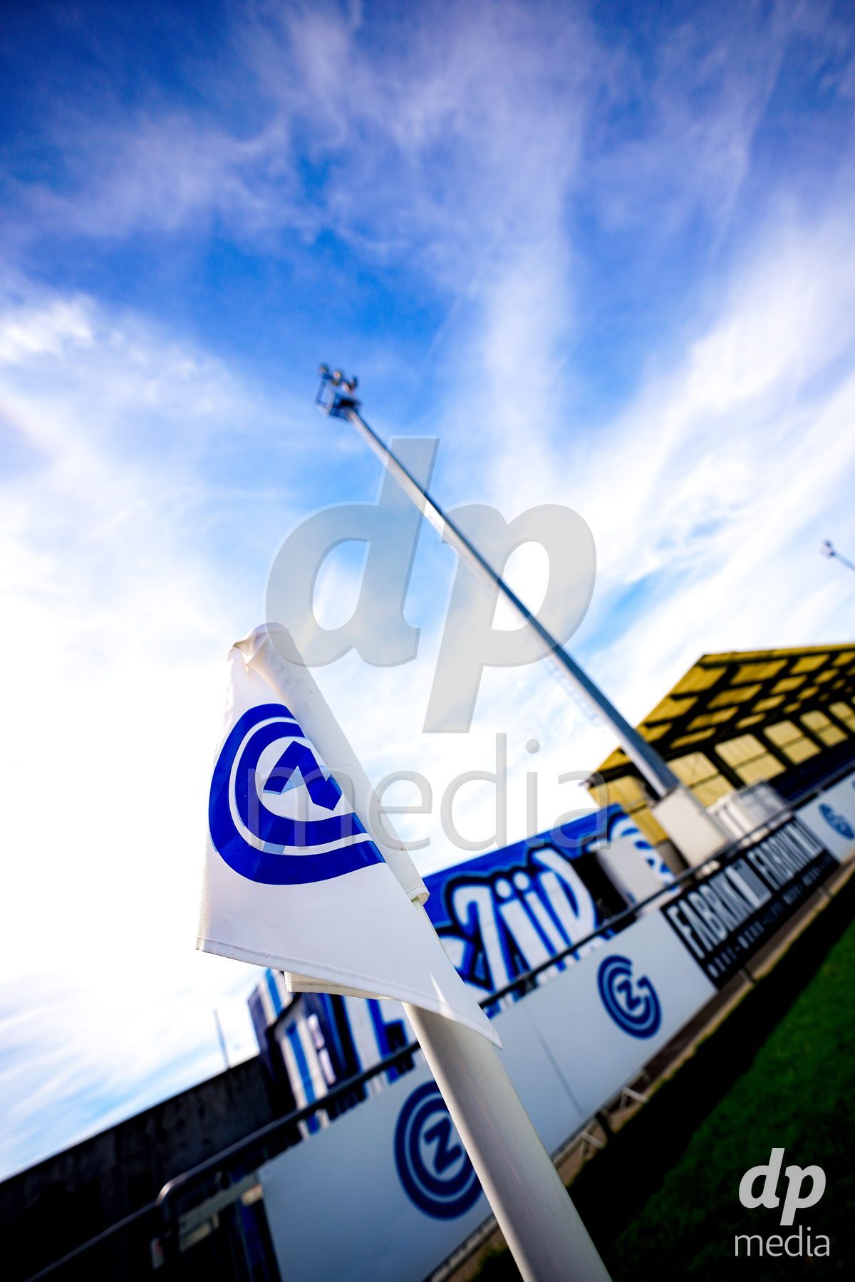 NIEDERHASLI, SWITZERLAND - September 13: Corner flag of GC Campus prior to the AXA Women's Super League match between GC Frauenfussball and FC Luzern at GC Campus on September 13, 2026 in Niederhasli, Switzerland.