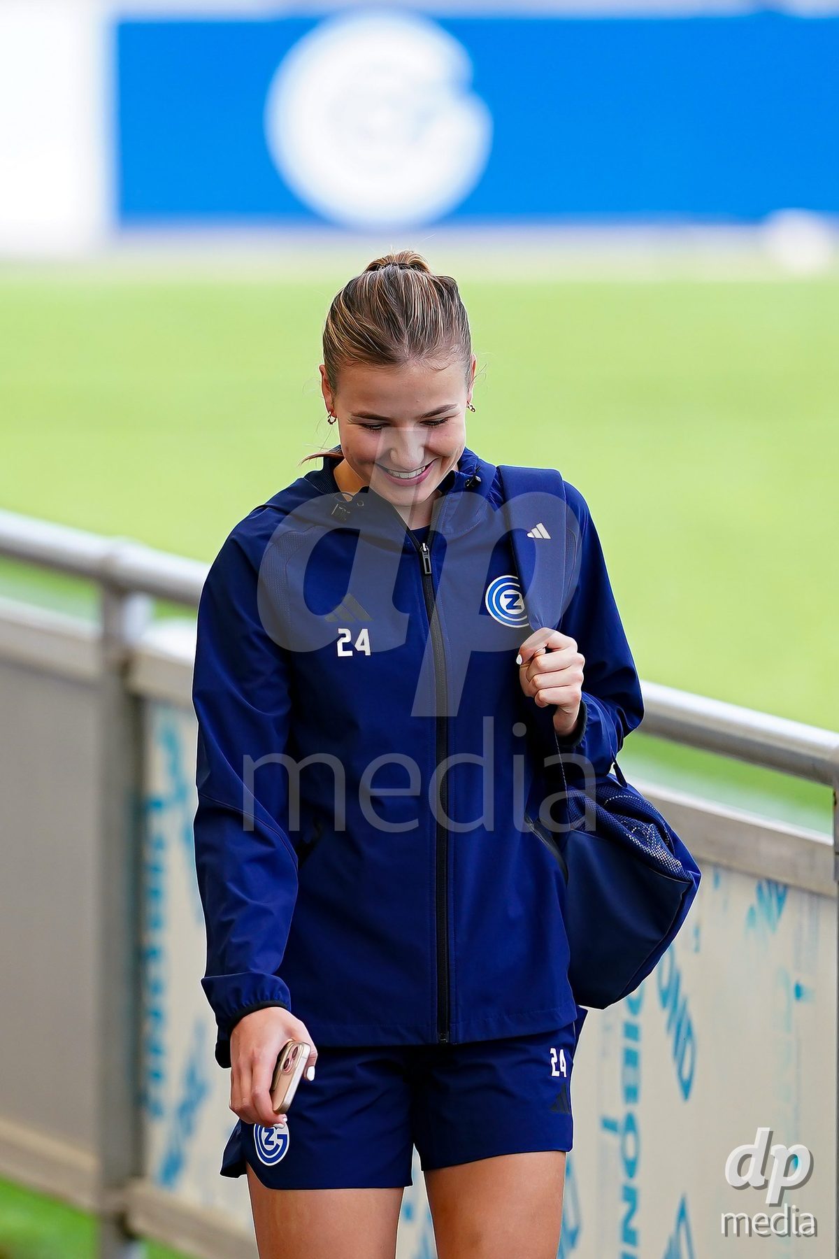 NIEDERHASLI, SWITZERLAND - September 13: Players of GC Frauenfussball arrival during the AXA Women's Super League match between GC Frauenfussball and FC Luzern at GC Campus on September 13, 2026 in Niederhasli, Switzerland.