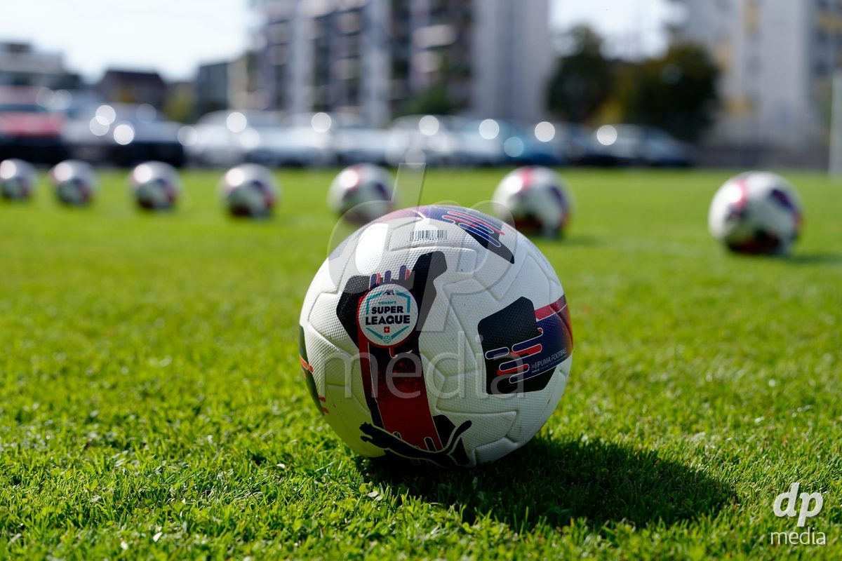Zurich, Switzerland - September 13: AXA Women’s Super League match balls before the AXA Women's Super League match between FC Zurich and FC Basel 1893 at Stadion Letzigrund on September 13, 2026 in Zurich, Switzerland.
