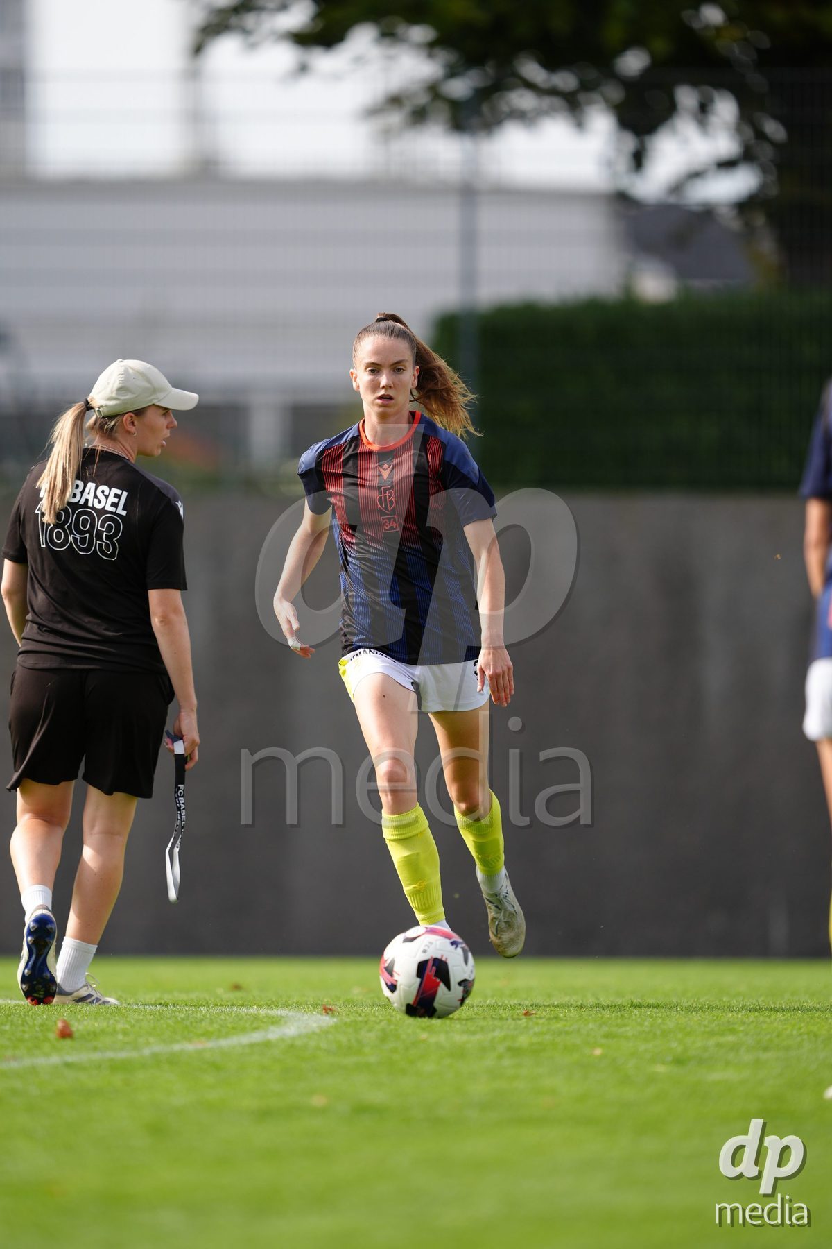 Zurich, Switzerland - September 13: Carla Christen of FC Basel 1893 during warmup before the AXA Women's Super League match between FC Zurich and FC Basel 1893 at Stadion Letzigrund on September 13, 2026 in Zurich, Switzerland.