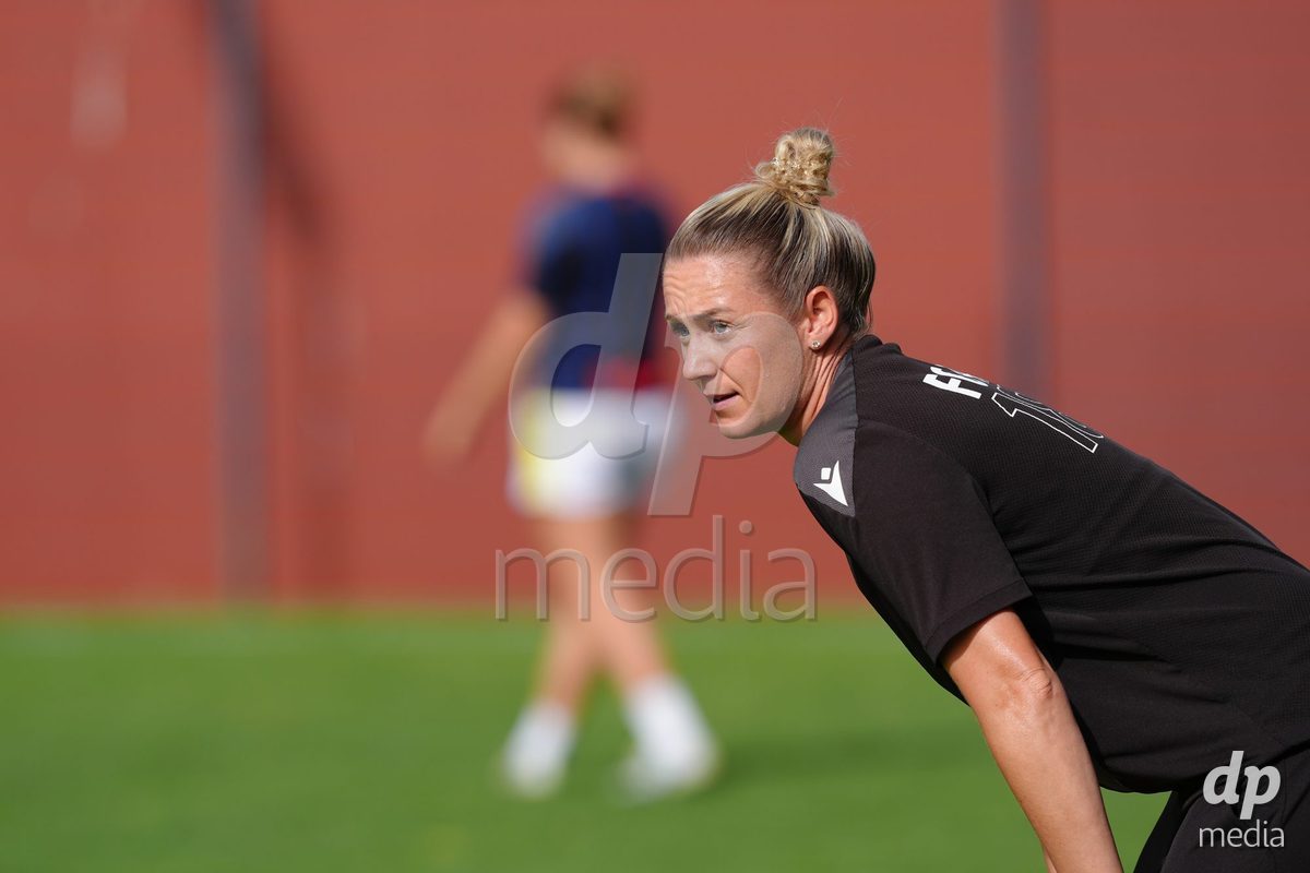 Zurich, Switzerland - September 13: Head Coach Danique Stein during the AXA Women's Super League match between FC Zurich and FC Basel 1893 at Stadion Letzigrund on September 13, 2026 in Zurich, Switzerland.