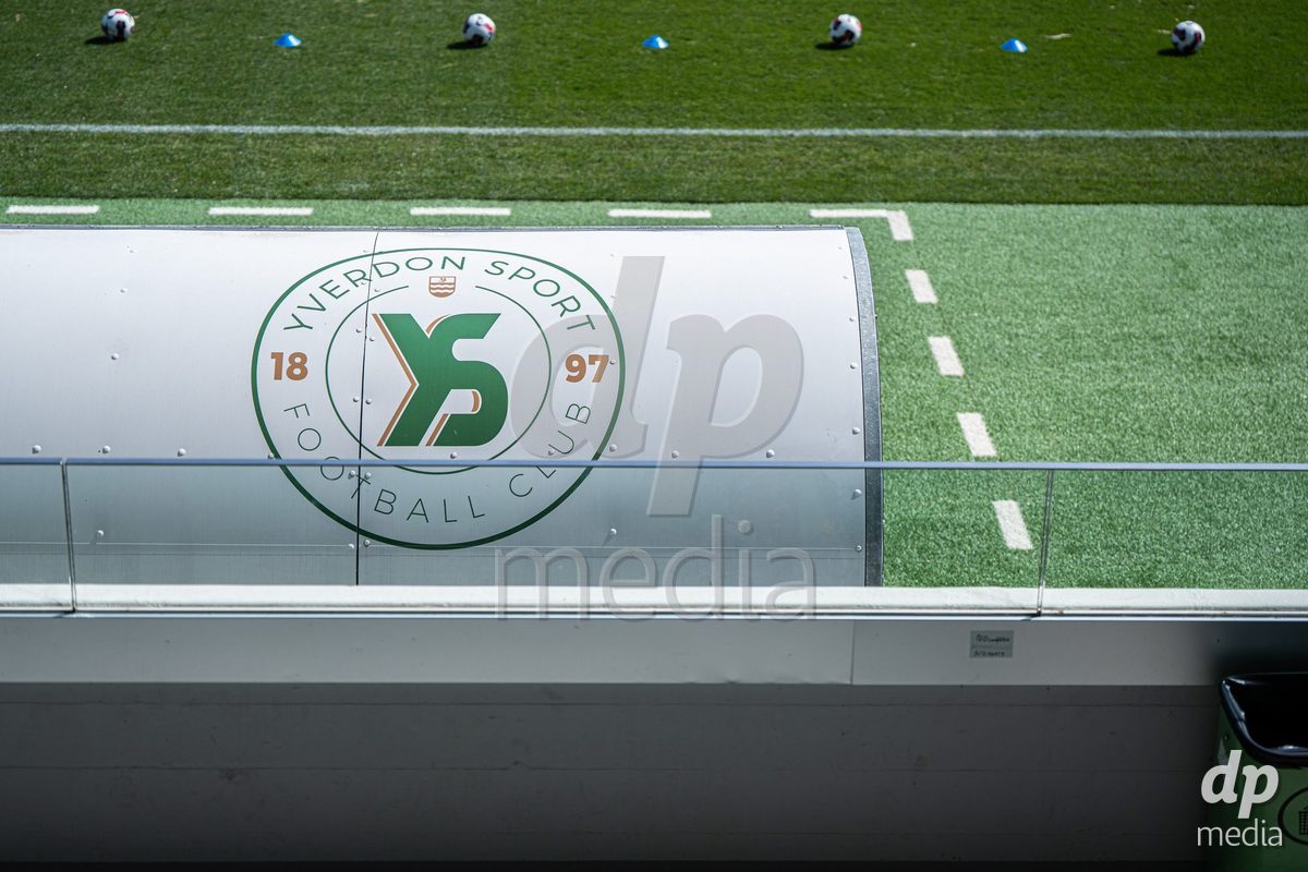 YVERDON-LES-BAINS - SWITZERLAND - SEPTEMBER 13 : General view of Stade Municipal prior to the AXA Women's Super League match between Yverdon Sport Women and FC Aarau Frauen at Stade Municipal on September 13, 2026 in Yverdon-les-Bains, Switzerland.