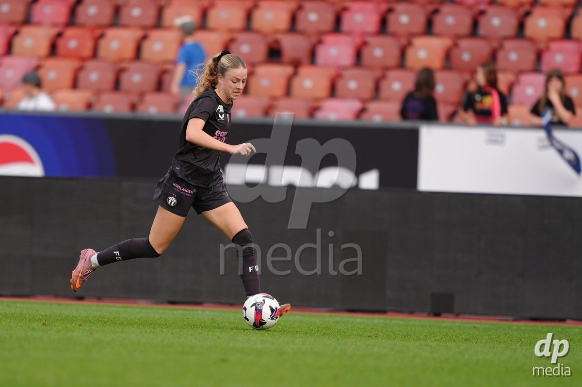 Zurich, Switzerland - September 13: Briana Eads of FC Zürich during the AXA Women's Super League match between FC Zurich and FC Basel 1893 at Stadion Letzigrund on September 13, 2026 in Zurich, Switzerland.