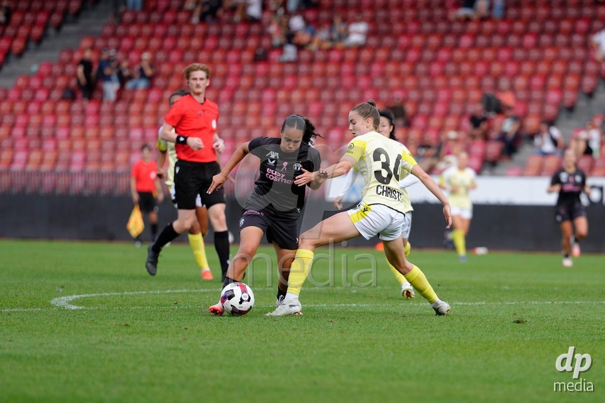 Zurich, Switzerland - September 13: Nevia Stoob of FC Zürich against Carla Christen of FC Basel 1893 during the AXA Women's Super League match between FC Zurich and FC Basel 1893 at Stadion Letzigrund on September 13, 2026 in Zurich, Switzerland.