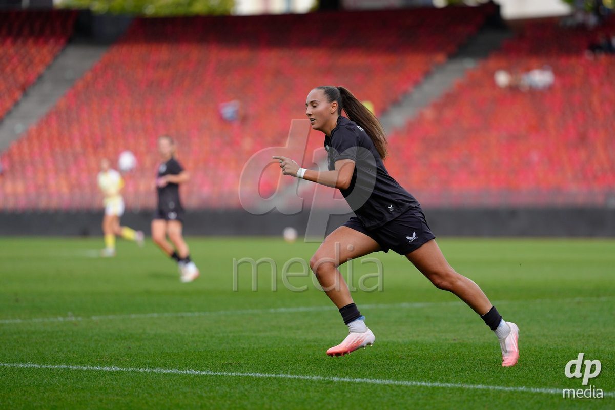 Zurich, Switzerland - September 13: Janina Egli of FC Zürich during the AXA Women's Super League match between FC Zurich and FC Basel 1893 at Stadion Letzigrund on September 13, 2026 in Zurich, Switzerland.