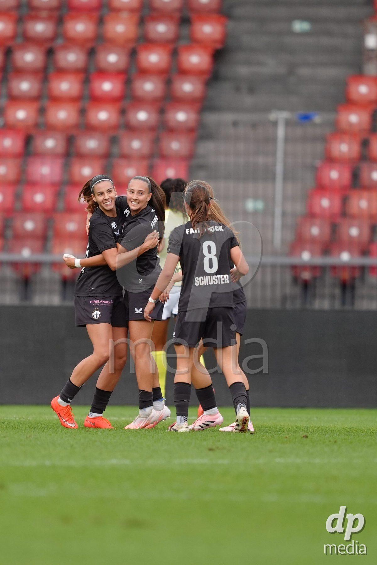 Zurich, Switzerland - September 13: Nina Kajzba of FC Zürich celebrates after her goal for the 1:1 during the AXA Women's Super League match between FC Zurich and FC Basel 1893 at Stadion Letzigrund on September 13, 2026 in Zurich, Switzerland.