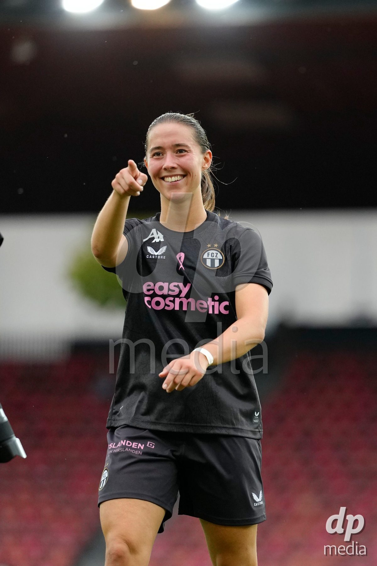 Zurich, Switzerland - September 13: Amelie Schuster of FC Zürich after the AXA Women's Super League match between FC Zurich and FC Basel 1893 at Stadion Letzigrund on September 13, 2026 in Zurich, Switzerland.