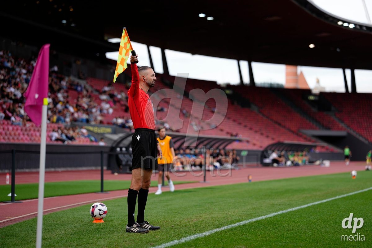 Zurich, Switzerland - September 13: Assistant Referee 1 Nemanja Ristic during the AXA Women's Super League match between FC Zurich and FC Basel 1893 at Stadion Letzigrund on September 13, 2026 in Zurich, Switzerland.