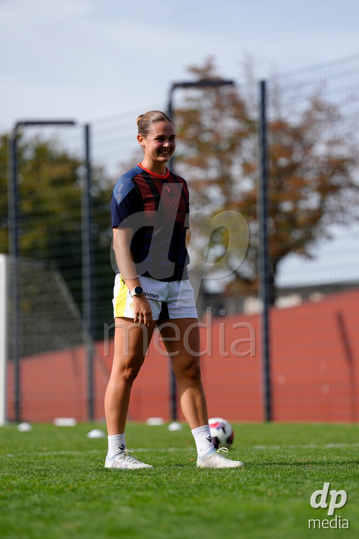 Zurich, Switzerland - September 13: Lena Bucher of FC Basel 1893 during warmup before the AXA Women's Super League match between FC Zurich and FC Basel 1893 at Stadion Letzigrund on September 13, 2026 in Zurich, Switzerland.