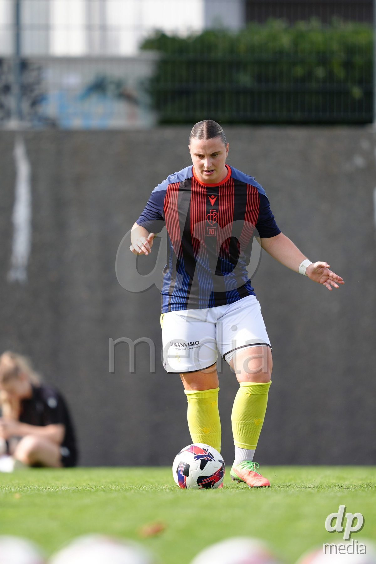Zurich, Switzerland - September 13: Julia Denise Matuschewski of FC Basel 1893 during the AXA Women's Super League match between FC Zurich and FC Basel 1893 at Stadion Letzigrund on September 13, 2026 in Zurich, Switzerland.
