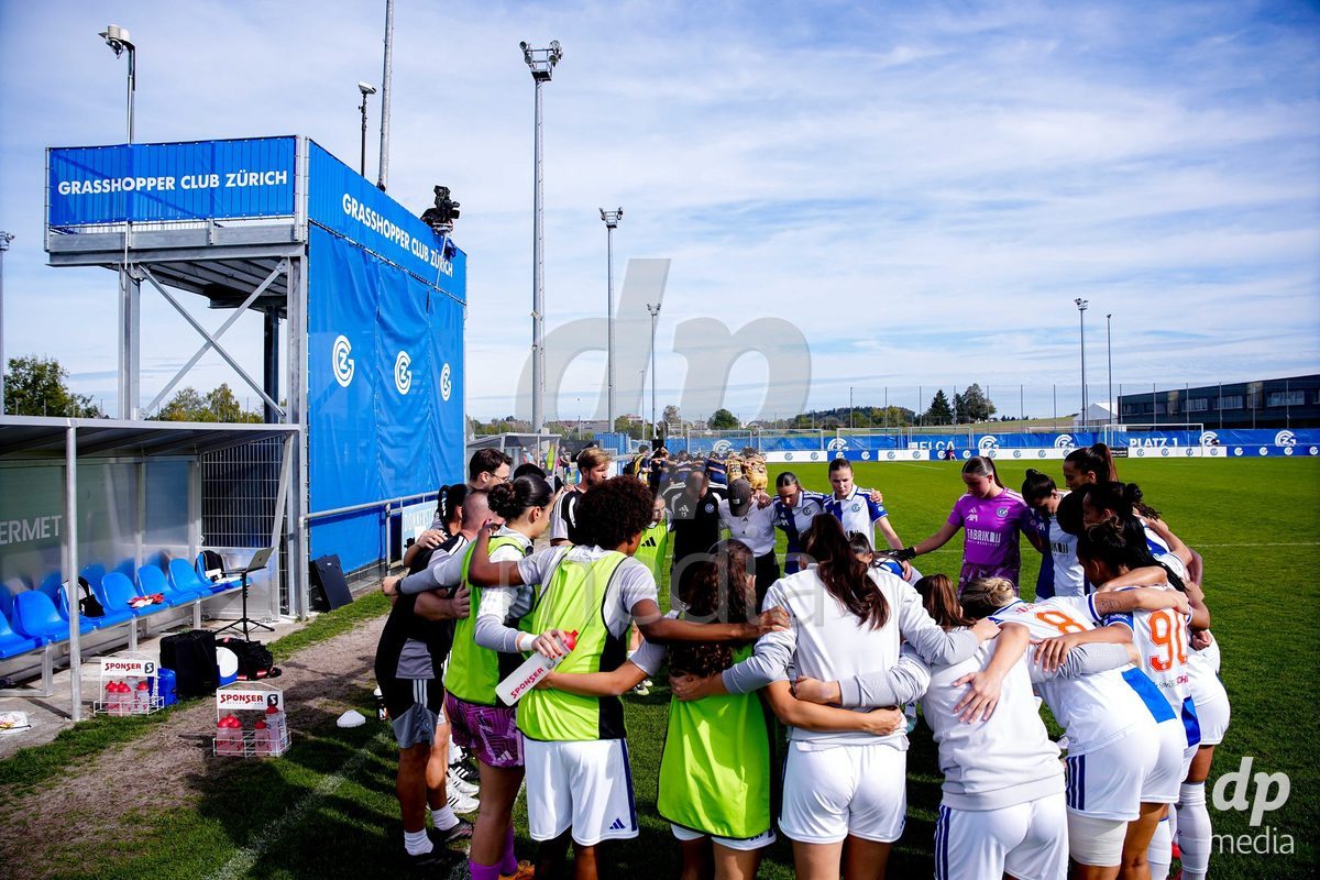 NIEDERHASLI, SWITZERLAND - September 13: GC Frauenfussball during the AXA Women's Super League match between GC Frauenfussball and FC Luzern at GC Campus on September 13, 2026 in Niederhasli, Switzerland.