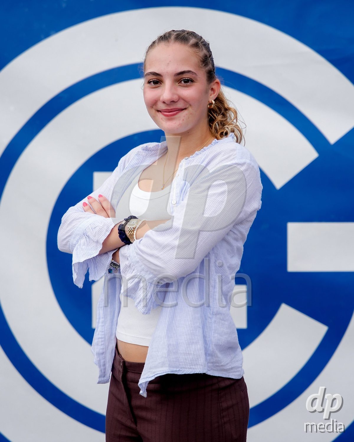 NIEDERHASLI, SWITZERLAND - September 13: Emilia Brunner of GC Frauenfussball during the AXA Women's Super League match between GC Frauenfussball and FC Luzern at GC Campus on September 13, 2026 in Niederhasli, Switzerland.
