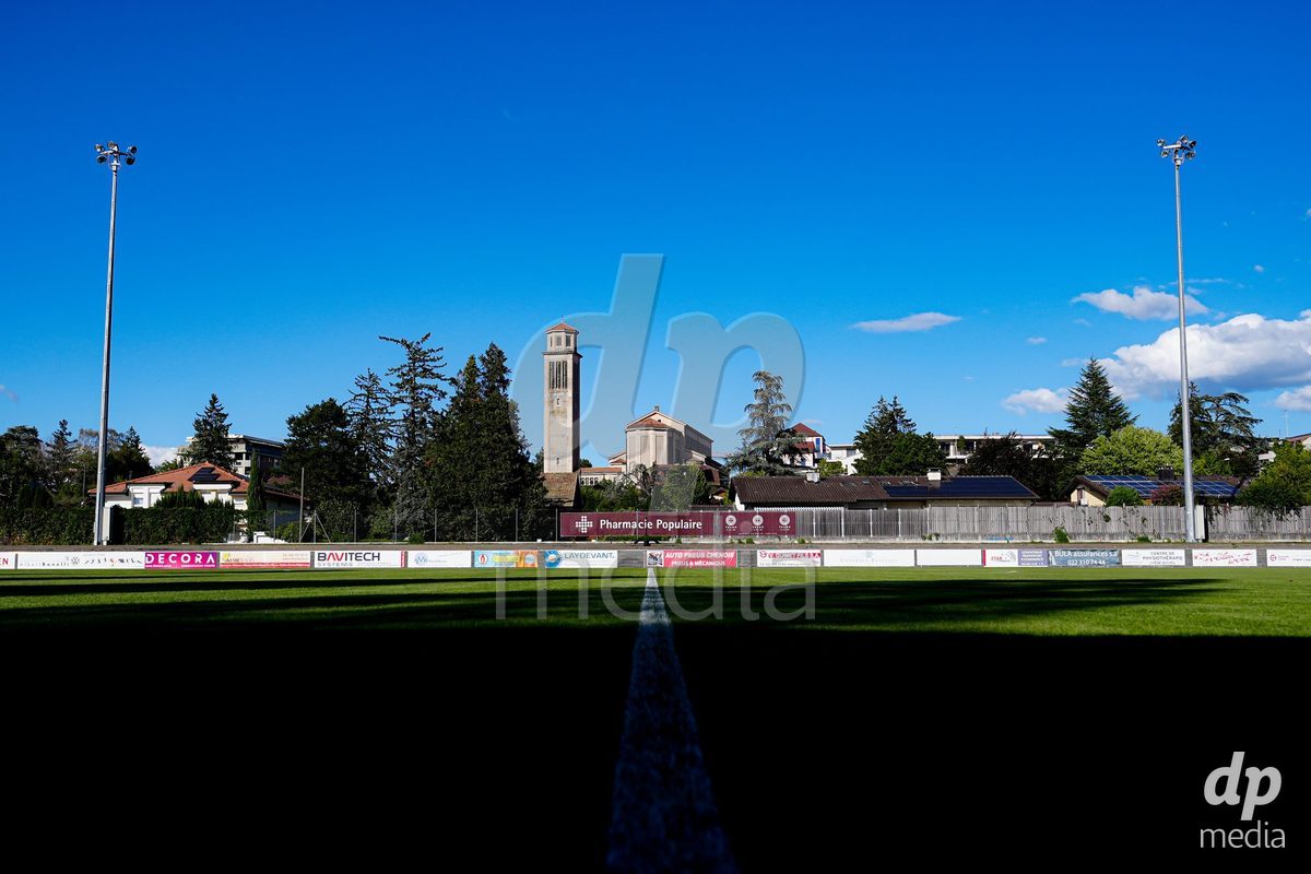 GENEVA, SWITZERLAND - SEPTEMBER 18: General view of Stade de Trois-Chene prior to the AXA Women's Super League match between Servette FC Chenois Feminin and FC Zurich at Stade de Trois-Chene on September 18, 2026 in Geneva, Switzerland.