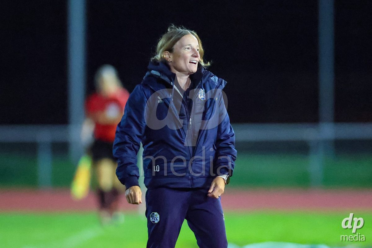 LUZERN, SWITZERLAND - SEPTEMBER 18: Luzia Odermatt (Cheftrainerin, FC Luzern) during the AXA Women's Super League match between FC Luzern and FC Yverdon Women at Hubelmatt on September 18, 2026 in Luzern, Switzerland.