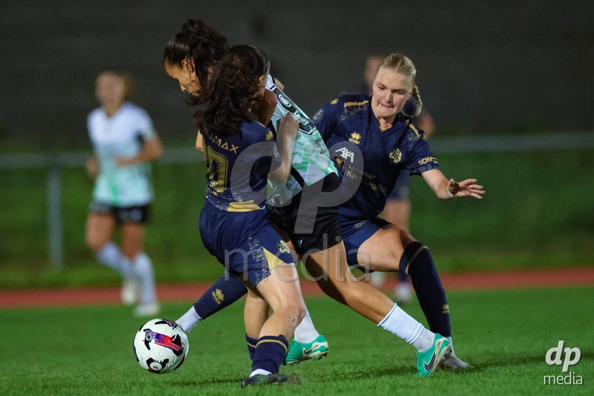 LUZERN, SWITZERLAND - SEPTEMBER 18: Ines Khiri (9, Yverdon Sport FC, m.) during the AXA Women's Super League match between FC Luzern and FC Yverdon Women at Hubelmatt on September 18, 2026 in Luzern, Switzerland.