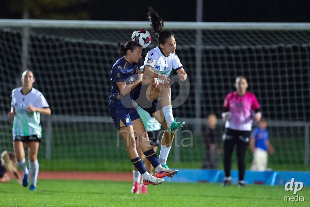 LUZERN, SWITZERLAND - SEPTEMBER 18: Athanasia Moraitou (10, FC Luzern, l.) and Ines Khiri (9, Yverdon Sport FC) during the AXA Women's Super League match between FC Luzern and FC Yverdon Women at Hubelmatt on September 18, 2026 in Luzern, Switzerland.