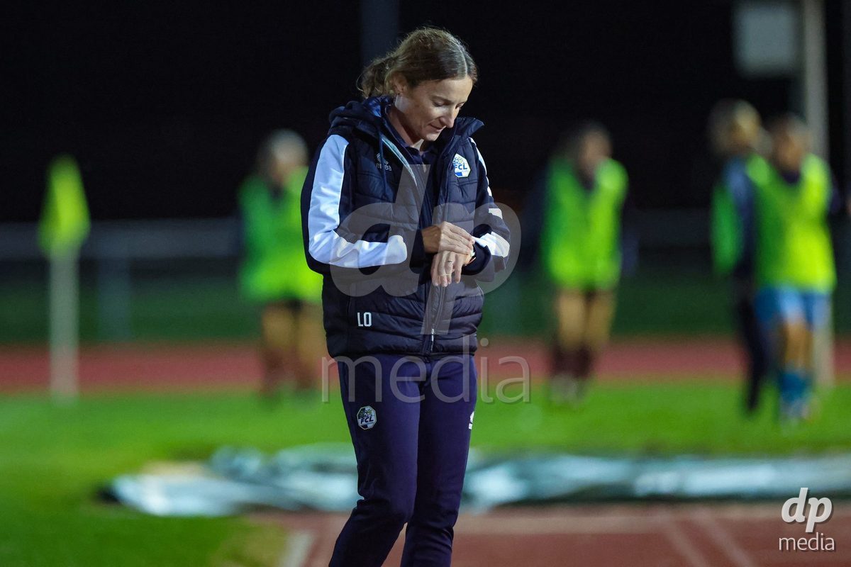 LUZERN, SWITZERLAND - SEPTEMBER 18: Luzia Odermatt (Cheftrainerin, FC Luzern) during the AXA Women's Super League match between FC Luzern and FC Yverdon Women at Hubelmatt on September 18, 2026 in Luzern, Switzerland.